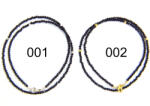  Colier din Piatra Soarelui Sintetica Rotunda Fatetata 2x2 mm - Accesorii Argint 925 - Gold Filled - 1 Buc