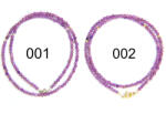  Colier din Phosphosiderit Rotund Fatetat 3x3 mm - Accesorii Argint 925 - Gold Filled - 1 Buc