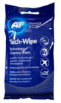 AF Tisztítókendő, képernyőhöz, alkoholmentes, nedves, 25 db, AF "Tech-wipes (AMTW025P) - iroszer24