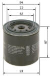 Bosch Filtru ulei BOSCH 0 986 452 003 (0 986 452 003) - autobob