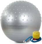Verk Group Gimnasztikai fitness labda pumpával, 55cm, ezüst szín