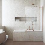 Radaway Paravan pentru cada de baie, Radaway Furo Brushed Copper PND II 10109838-93-01L, 10112794-01-01 (10109838-93-01L, 10112794-01-01)