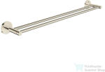 GROHE ESSENTIALS 65, 4 cm-es dupla törölközőtartó, Polished Nickel 40802BE1 (40802BE1)