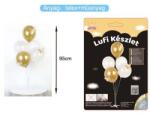 Ante Europe kft Asztali lufi szett pillangóval 5db arany és fehér léggömb (5999048905994)