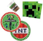 Javoli Minecraft party szett 36 db-os 23 cm-es tányérral (PNN00080)