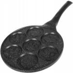  Tigaie aluminiu, rotunda, cu forme pentru clatite si oua, 26 cm, Ruhhy (00019317-IS) - edanco