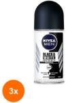 Nivea Men Invisible Black & White Power roll-on 3x50 ml