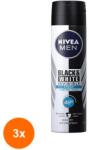 Nivea Men Invisible Black & White Fresh deo spray 3x150 ml