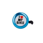 Forever Outdoor Kerékpár bicikli csengő kék I LOVE MY BIKE felirattal (BIKE00024)