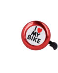 Forever Outdoor Kerékpár bicikli csengő piros I LOVE MY BIKE felirattal (BIKE00023)