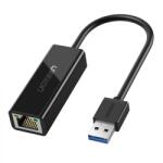 UGreen ADAPTOR RETEA Ugreen, CR111 USB to RJ-45 Gigabit LAN Adapter, LED, negru 20256 (timbru verde 0.18 lei) - 6957303822560 (20256)