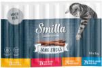 Smilla Smilla Long Sticks 10 x 5 g - Pachet mixt 1 (pui și rață, curcan iepure, somon păstrăv, vită ficat)