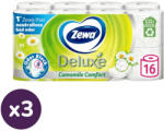 Zewa INGYENES SZÁLLÍTÁS - Zewa Deluxe Camomile Comfort toalettpapír 3 rétegű (3x16 tekercs)