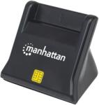 Manhattan 102025 chipkártya olvasó Beltéri USB USB 2.0 Fekete (102025) (102025)