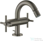 GROHE ATRIO bidé csaptelep automata leeresztővel, Brushed Hard Graphite 24353AL0 (24353AL0)