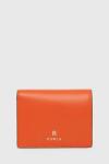 Furla bőr pénztárca narancssárga, női - narancssárga Univerzális méret