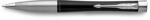 Parker Royal Urban TWIST Golyóstoll MATT FEKETE, EZÜST KLIPSZ 2143639 (7010601000)