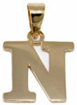 Ékszershop Fényes "N" betű arany medál (1269661)