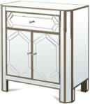 Art-Pol Design üveg komód 2 ajtóval és fiókkal 92x81x43cm (109184)