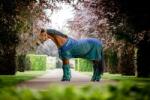Horseware Ireland Signature leszárító takaró, "Navy, Hunter & Green" - 155 cm