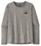 Patagonia Cap Cool Daily Graphic Shirt Lands Long Sleeve Women Tricou cu mânecă lungă Patagonia Chouinard Crest: Feather Grey M