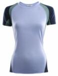 Aclima LightWool Sports T-Shirt Women Tricou cu mânecă scurtă Aclima Purple Impr/NavyBlazer/NorthAtlantic XS