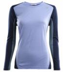 Aclima LightWool Sports Shirt Women Tricou cu mânecă lungă Aclima Purple Impr/NavyBlazer/NorthAtlantic XL