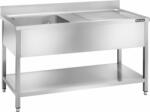 Forcar 1 MEDENCÉS MOSOGATÓ CSEPEGTETŐVEL ALSÓ POLCCAL 1400x600x950-ES (GD146BL1) (GD146BL1)