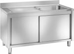 Forcar 1 MEDENCÉS MOSOGATÓ CSEPEGTETŐVEL KÖRBEN ZÁRT TOLÓAJTÓKKAL 1400x700x950-ES (GDS147L1CS) (GDS147L1CS)