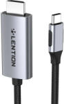 Lention Cablu USB-C la HDMI 2.0 Lention CU707, 1 Gbps, 4K60 Hz, 3 m (gri) (059930)