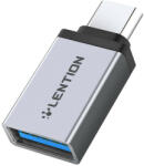 Lention Adaptor Lention USB-C la USB 3.0 (argintiu) (059925)