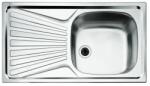 Teka DEVA rozsdamentes mosogató, 1 medence + 1 csepegtető tálca, megfordítható (DEVA)