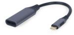 Gembird Cablexpert A-USB3C-DPF-01 video átalakító kábel 0, 15 M USB C-típus DisplayPort Szürke (A-USB3C-DPF-01)