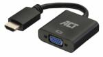 ACT AC7535 video átalakító kábel 0, 23 M HDMI A-típus (Standard) VGA (D-Sub) Fekete (AC7535)