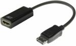 ACT AC7555 video átalakító kábel 0, 15 M DisplayPort HDMI A-típus (Standard) Fekete (AC7555)