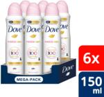 Dove Invisible care deo spray, 6x150 ml