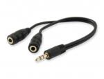 Equip Audio elosztó kábel, 13 cm, 2 bemenet/1 kimenet, EQUIP (EP147941) - becsiirodaker