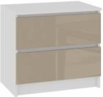  Dresser P55_60 #white-cappuccino glossy (OP0PK-6BIACAP001) Comoda