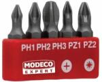 Modeco Expert Set 25mm vârful-PH1 și PH3 PZ1-PZ2 5p. - MN-15-512 (MN-15-512) Set capete bit, chei tubulare