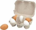 Viga Toys Set , 6 oua din lemn in cofrag (V59228) Bucatarie copii