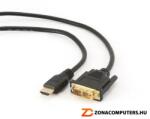  DVI(apa) to HDMI(apa) 3m átalakító kábel GEMBIRD CC-HDMI-DVI-10