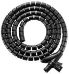 Equip Spiral-Kabelschlauch 100cm für Untertischmontage sw (650867) (650867)