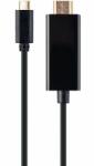  USB Type-C(apa) to HDMI(apa) 2m (A-CM-HDMIM-01) GEMBIRD átalakító kábel v1.4 FullHD