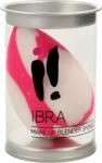Ibra Burete pentru aplicarea machiajului, Ibra, Forma de lacrima, 5, 5 cm, Alb/Roz (960706)