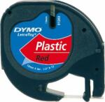 DYMO Banda Dymo Letratag DY91203 12mm, plastic rosu (S0721630)