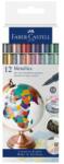 Faber-Castell 1.5mm Jelölőmarker készlet - Vegyes metál színek (12 db / csomag) (160713) (160713)