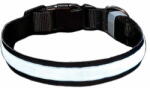  PrimePick LED biztonsági fényes kutya nyakörv, a világító nyakörv biztosítja a magas láthatóságot, USB töltésű, vízálló, ideális éjszakai sétákhoz, CollarLed, L