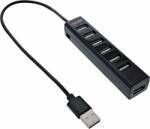 InLine HUB USB InLine® InLine® USB 2.0 Hub cu 7 porturi, tip A tată la 7x Type-A mamă, negru (33293D)