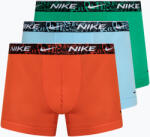 Nike Bărbați Nike Everyday Cotton Stretch Trunk boxeri 3 perechi de boxeri roșu/aquarius blue/verde stadion