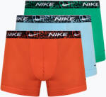 Nike Boxeri pentru bărbați Nike Everyday Cotton Stretch Trunk 3 pary red/aquarius blue/stadium green